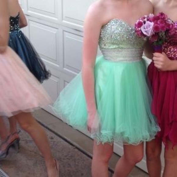 Prom Pink Strapless Dress - Picture 9 of 9